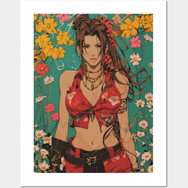 Aerith Gainsborough FF7 Final Fantasy VII Rebirth Wall Art by moreirapod